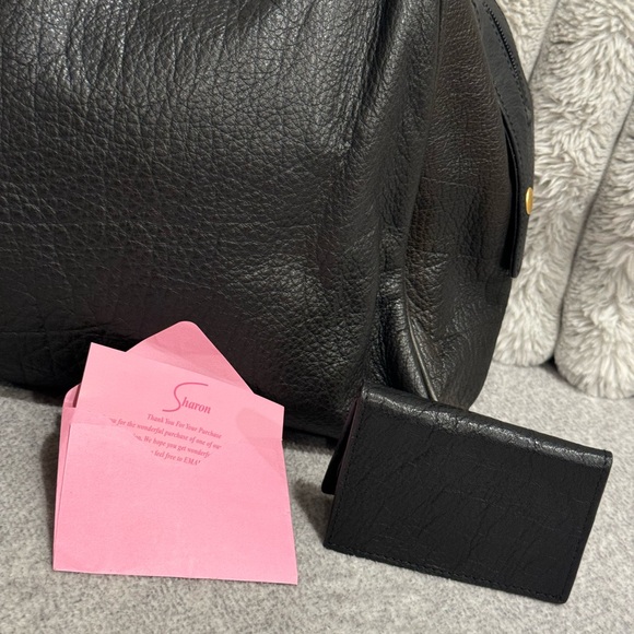 NWT Sharon Gioe black leather bag - Picture 3 of 13